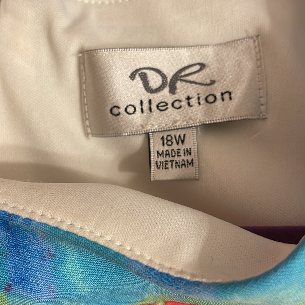 Beautiful Multi Color Dress With White Background - image 3